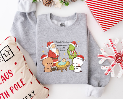 Bubu Dudu Christmas Crewneck – Santa & Grinch