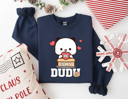 He Is My Dudu & She Is My Bubu Couple Sweatshirts | Matching His & Her Outfits