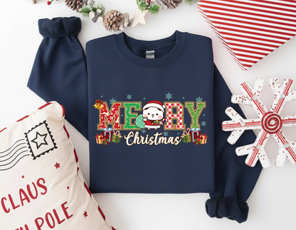 Bubu & Dudu Merry Christmas Sweatshirt Set – Cute Matching Holiday Sweaters for Couples