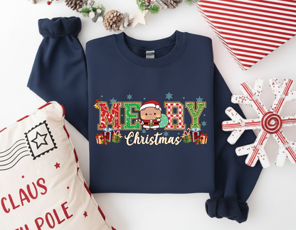 Bubu & Dudu Merry Christmas Sweatshirt Set – Cute Matching Holiday Sweaters for Couples