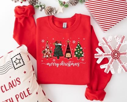 Bubu & Dudu Merry Christmas Sweatshirt – Cute Holiday Tree Design