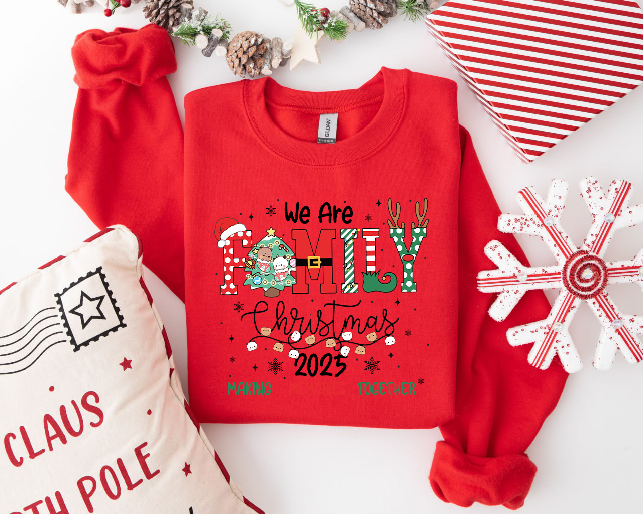 Bubu & Dudu Family Christmas 2025 Sweatshirt | Matching Holiday Crewneck