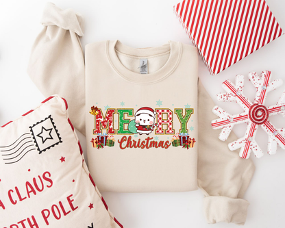 Bubu & Dudu Merry Christmas Sweatshirt Set – Cute Matching Holiday Sweaters for Couples