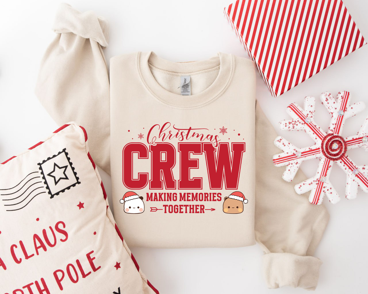 Bubu & Dudu Christmas Crew Sweatshirt | Making Memories Together