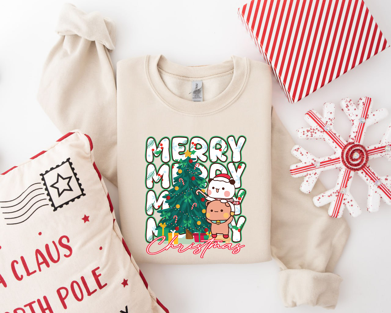 Bubu Dudu Merry Christmas Sweatshirt