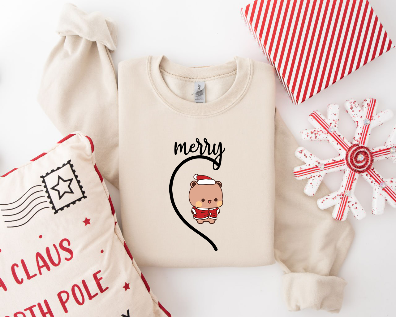 Cute Bubu & Dudu Xmas Couple Sweatshirts