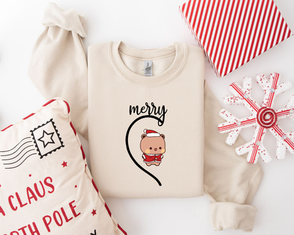 Cute Bubu & Dudu Xmas Couple Sweatshirts