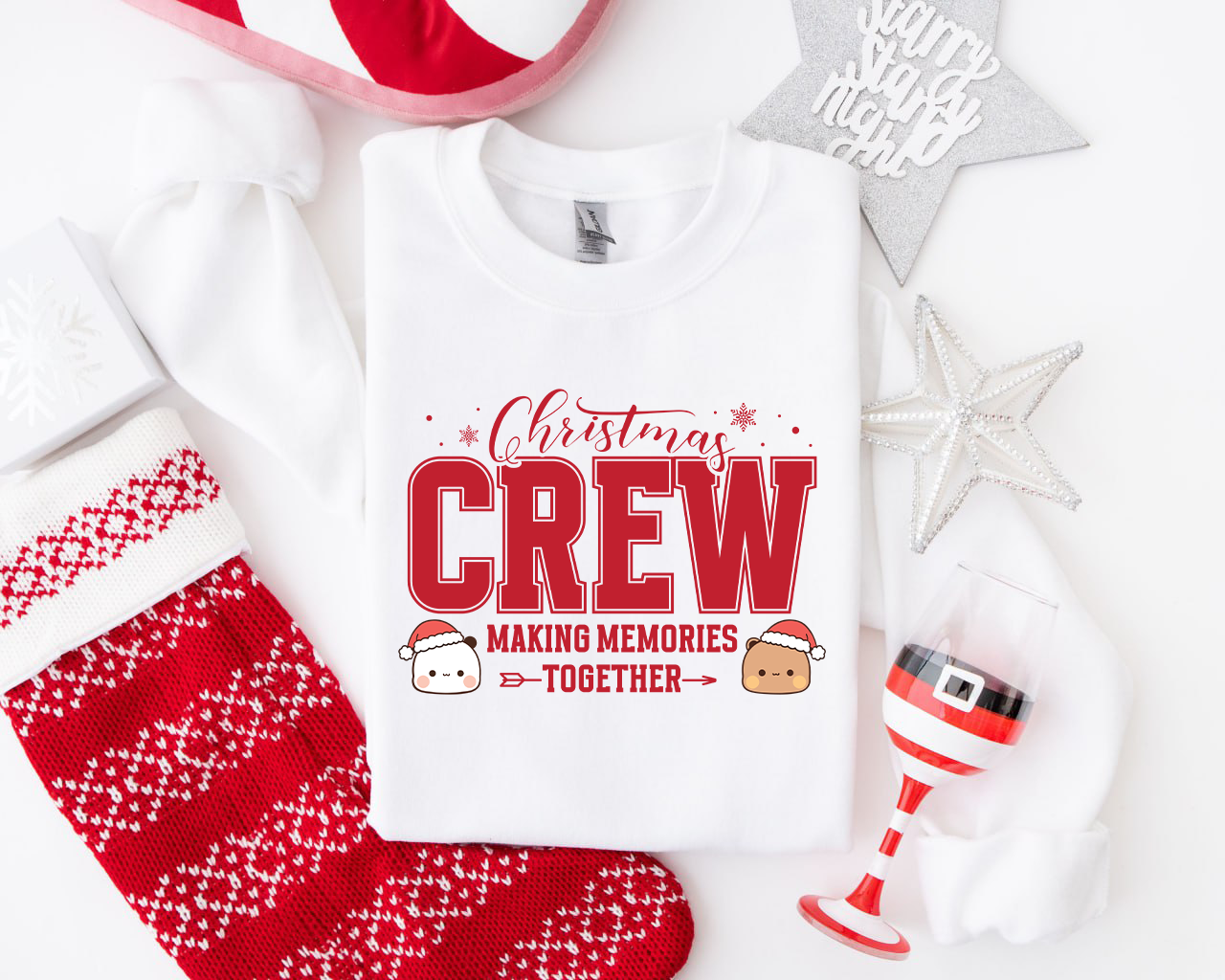 Bubu & Dudu Christmas Crew Sweatshirt | Making Memories Together