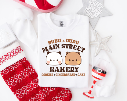 Bubu & Dudu Holiday Sweatshirt - Main Street Bakery Design