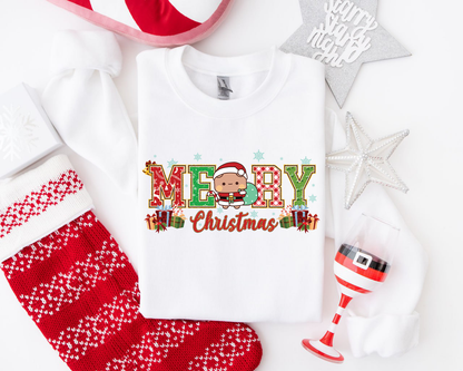 Bubu & Dudu Merry Christmas Sweatshirt Set – Cute Matching Holiday Sweaters for Couples