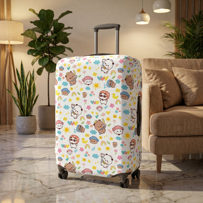 Cute Bubu Dudu Luggage Cover - Adorable Travel Suitcase Protector