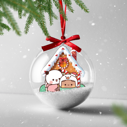 Bubu Dudu Christmas Ornament – Cute Gingerbread House Holiday Gift