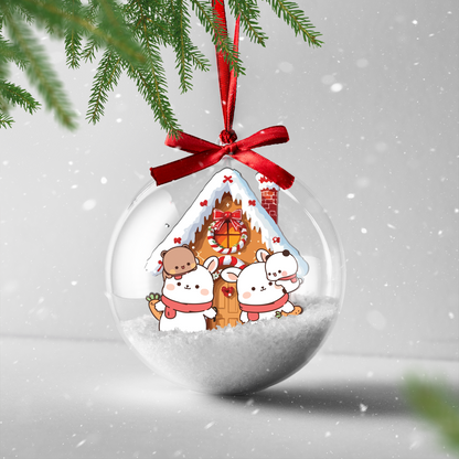 Bubu Dudu Family Gingerbread Christmas Ornament – Cute Holiday Tree Decoration