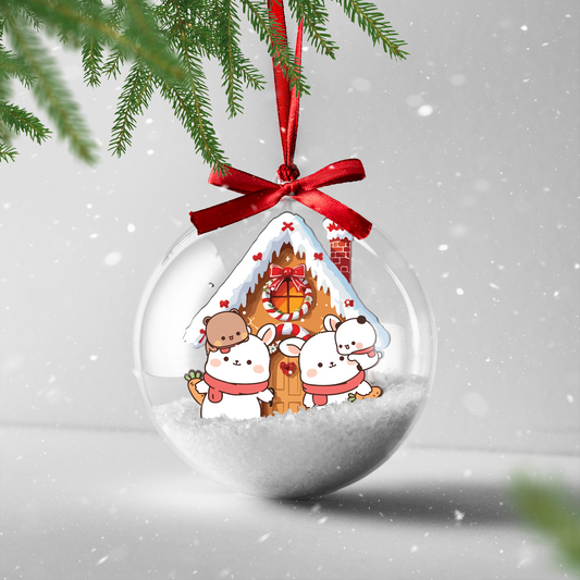 Bubu Dudu Family Gingerbread Christmas Ornament – Cute Holiday Tree Decoration
