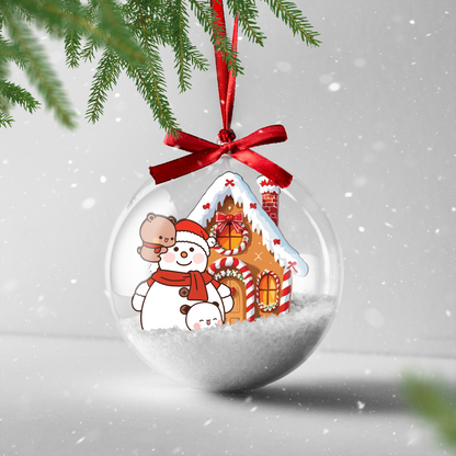 Adorable Bubu Dudu Xmas Ornament – Snowman Holiday Decoration Gift