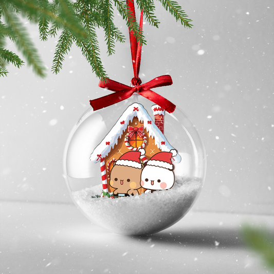 Bubu Dudu Gingerbread Ornament – Cute Kawaii Xmas Tree Hanging Decoration