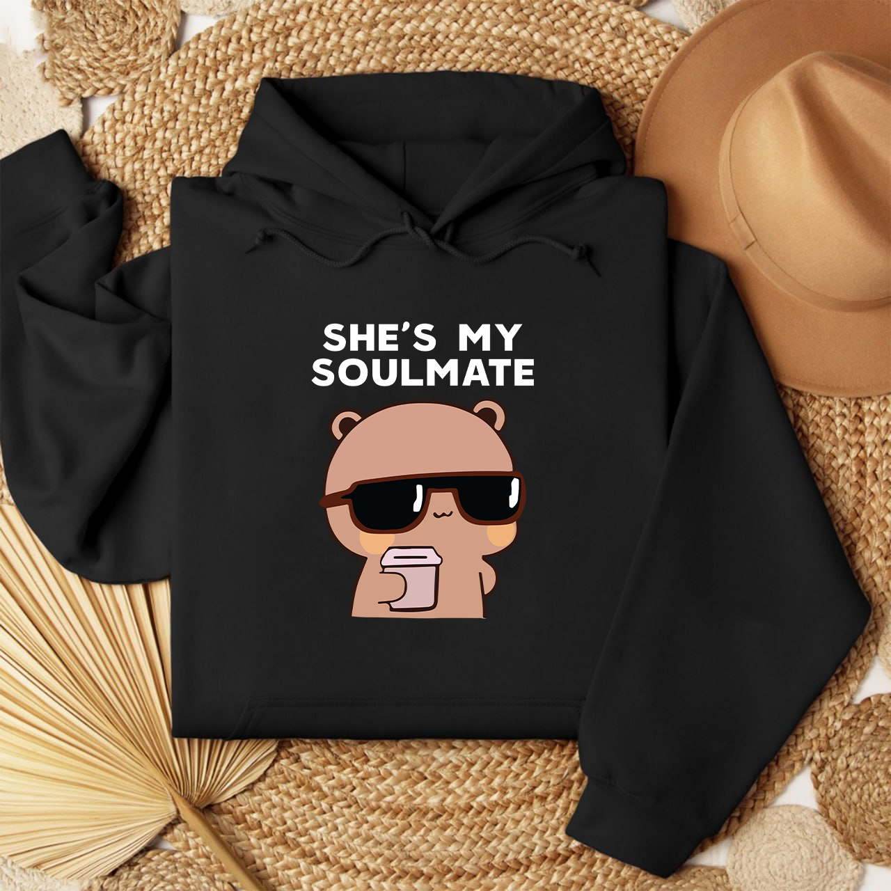 Bubu Dudu Couple Hoodies – She’s My Soulmate / I Don’t Know Him