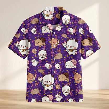 Bubu & Dudu Hawaiian Shirt – Fun Tropical Button-Up Shirt