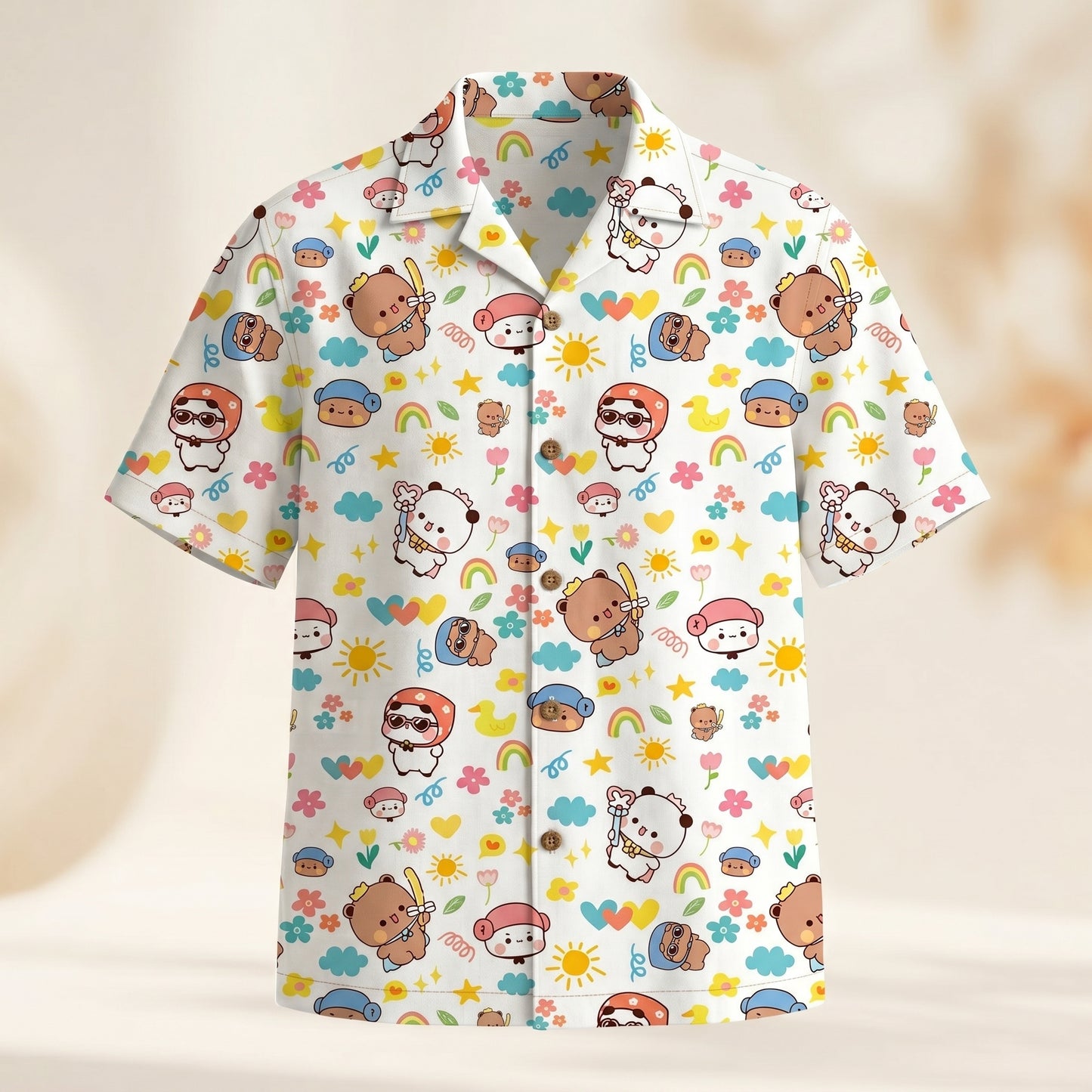 Bubu & Dudu Hawaiian Shirt – Fun Tropical Button-Up Shirt