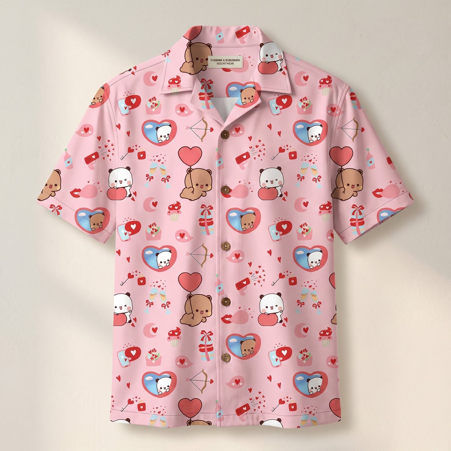 Bubu & Dudu Cute Hawaiian Shirt – Fun Vacation Button-Up Shirt
