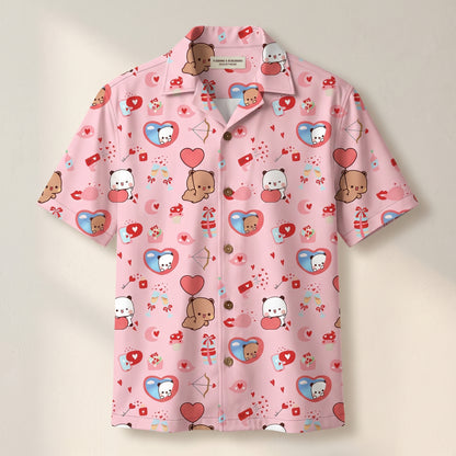 Bubu & Dudu Cute Hawaiian Shirt – Fun Vacation Button-Up Shirt