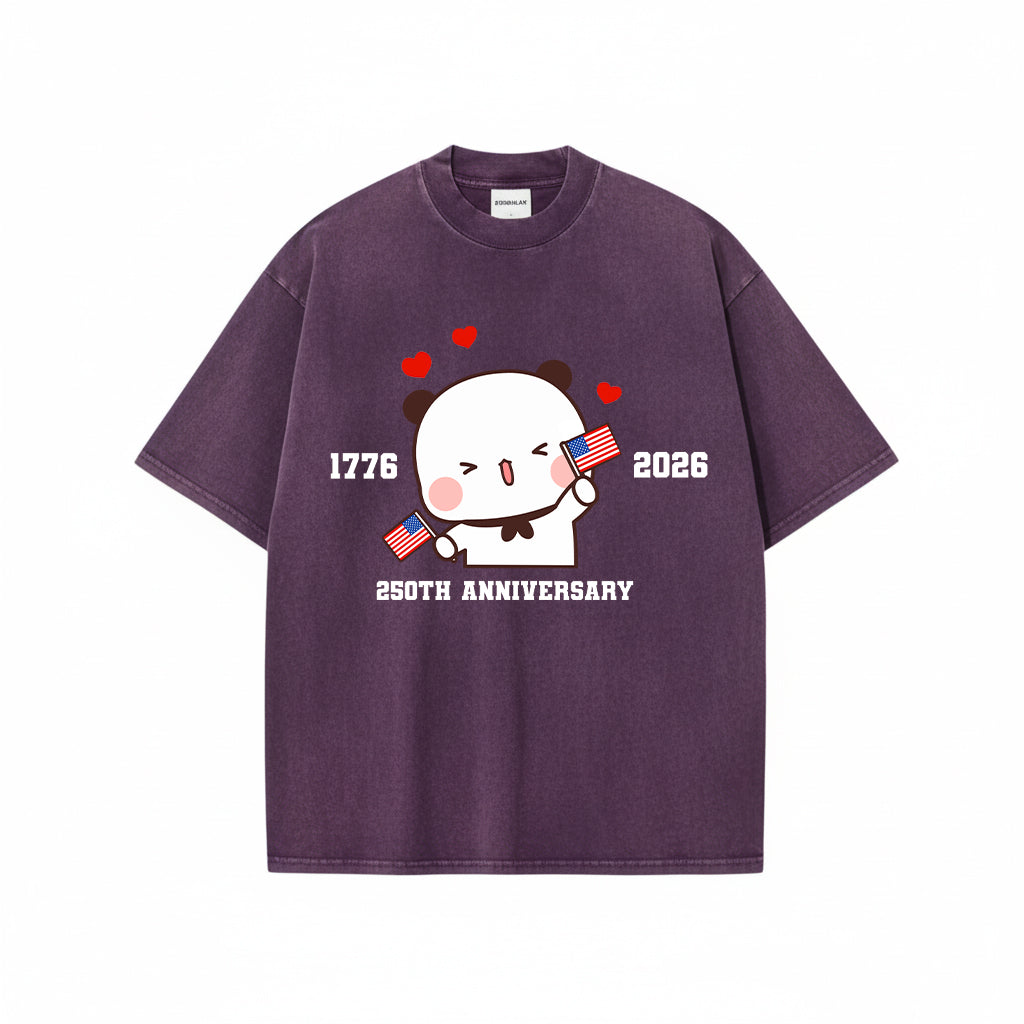 Bubu & Dudu July 4th Mineral Wash Matching Shirt