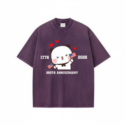 Bubu & Dudu July 4th Mineral Wash Matching Shirt