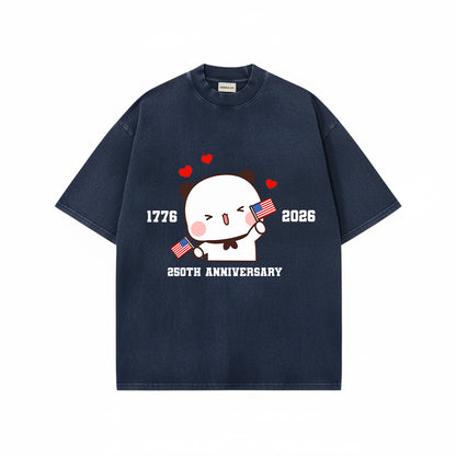 Bubu & Dudu July 4th Mineral Wash Matching Shirt
