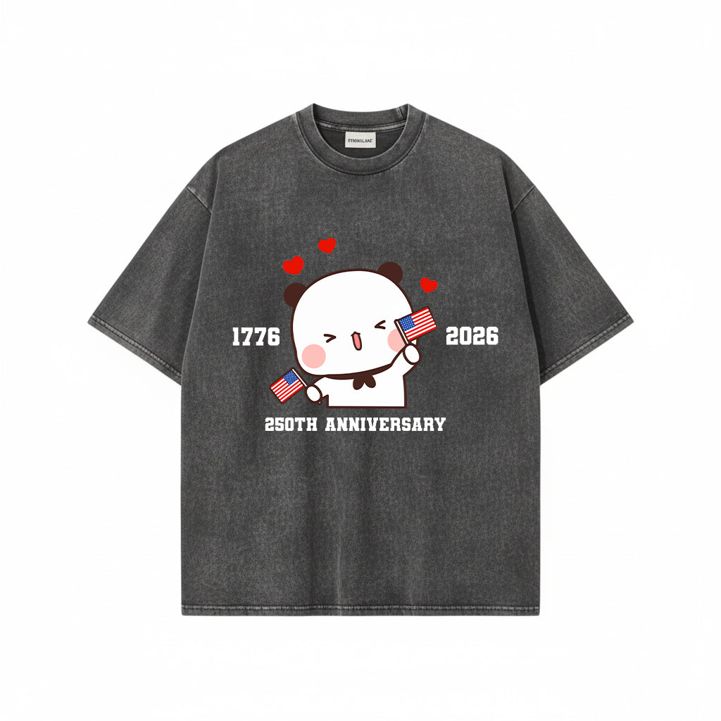 Bubu & Dudu July 4th Mineral Wash Matching Shirt