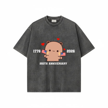 Bubu & Dudu July 4th Mineral Wash Matching Shirt
