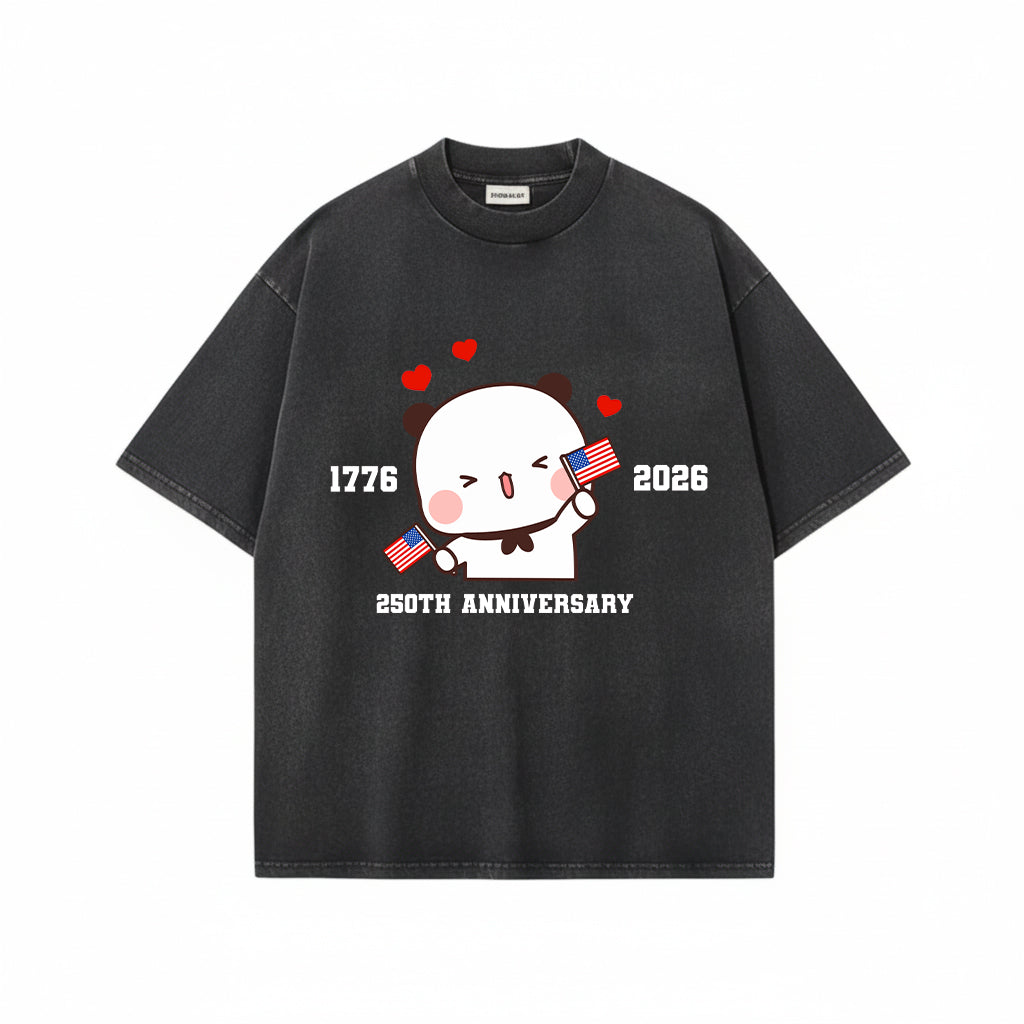 Bubu & Dudu July 4th Mineral Wash Matching Shirt