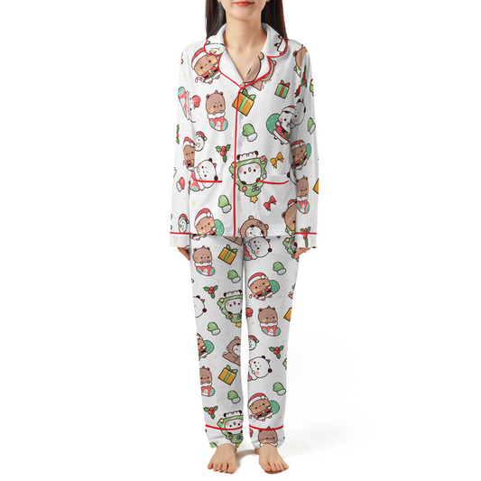 Bubu & Dudu Christmas Pajama Set with Double Pockets