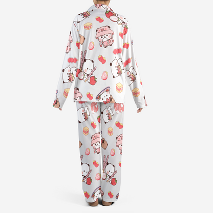 Bubu & Dudu Strawberry Pajama Set – Cute Kawaii Sleepwear