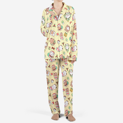 Bubu & Dudu Christmas Pajama Set – Cute Holiday Sleepwear