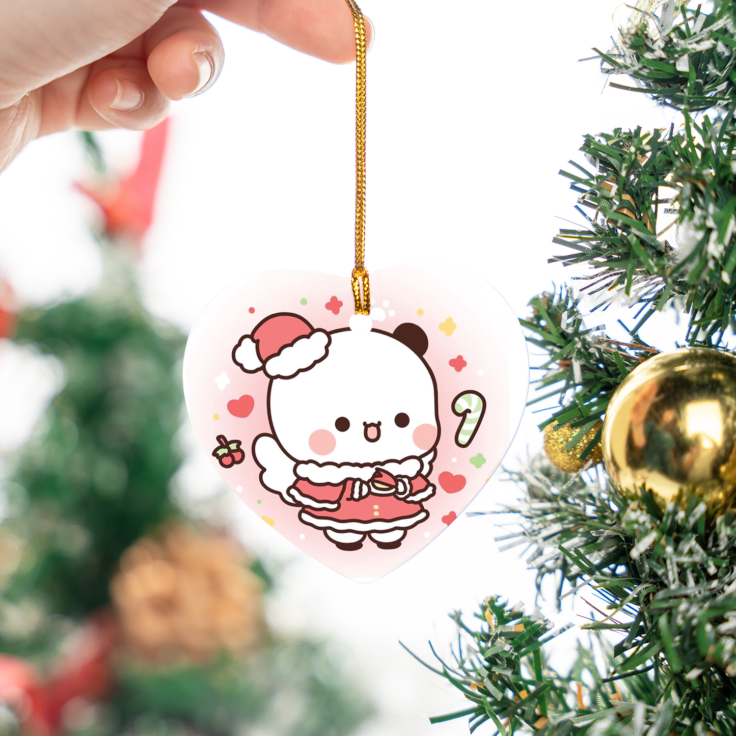 Cute Bubu & Dudu Christmas Ornaments – Ceramic Tree Decorations
