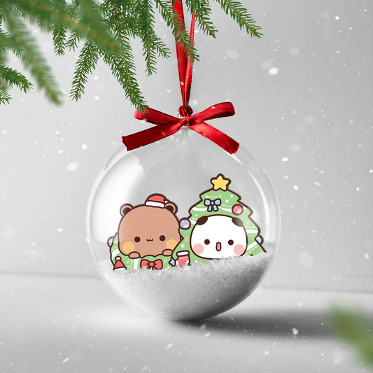 Bubu & Dudu Christmas Bauble – Cute Clear Holiday Ornament