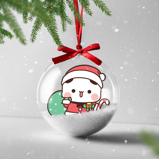 Clear Plastic Bauble – Bubu & Dudu Christmas Tree Decoration