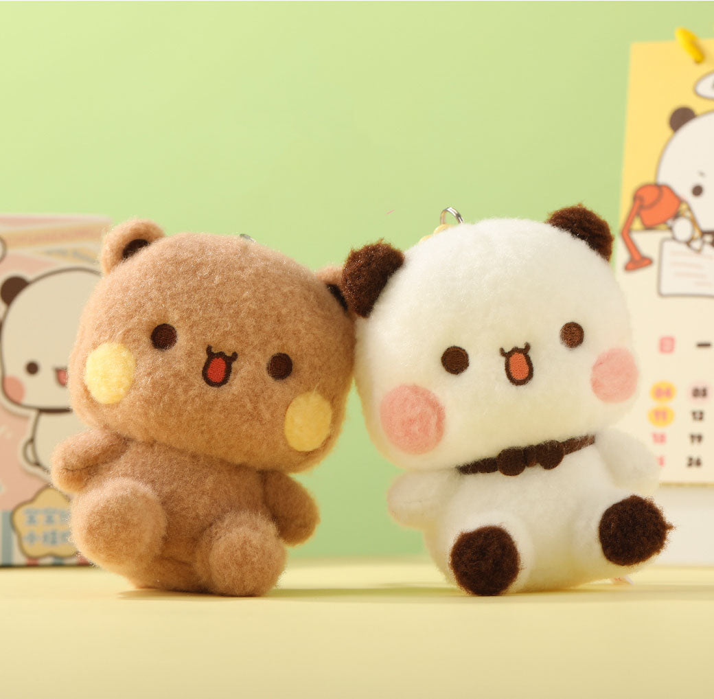 Cute Bear Panda Keychain Set – Couple Gift