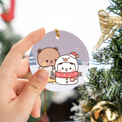 Bubu & Dudu Christmas Ornaments – Cute Ceramic Holiday Tree Decorations