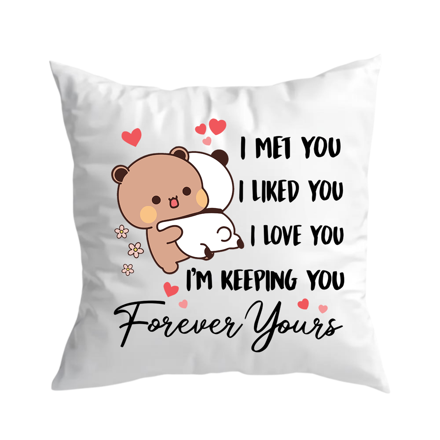 Forever Yours Couple Pillow | Romantic Bubu & Dudu Love Pillow Gift