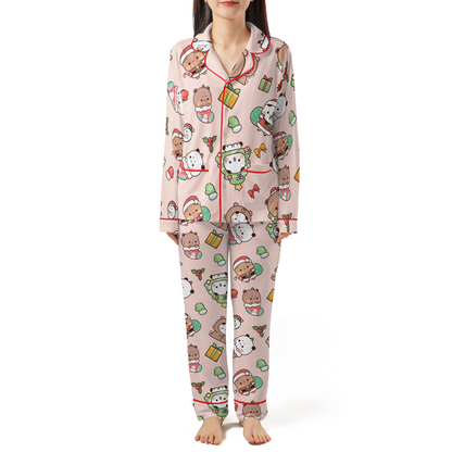 Bubu & Dudu Christmas Pajama Set with Double Pockets
