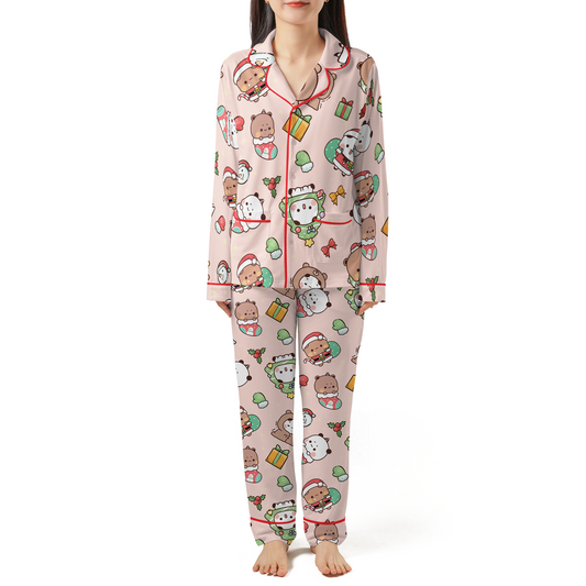 Bubu & Dudu Christmas Pajama Set with Double Pockets