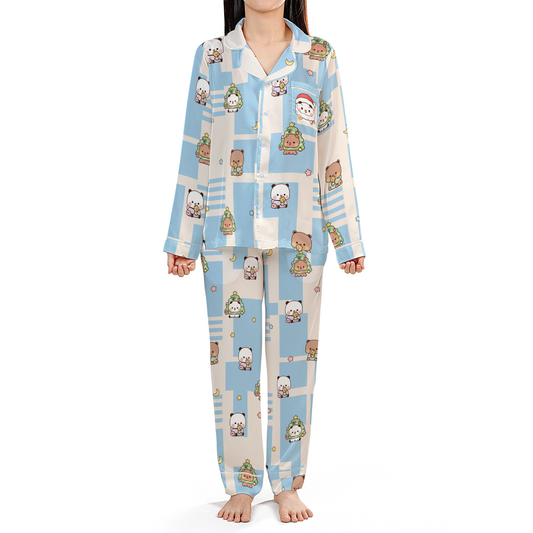 Bubu & Dudu Gingerbread Christmas Pajama Set – Santa Bubu Pocket – product image 1
