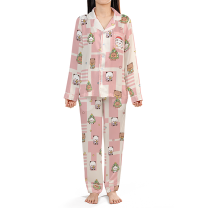 Bubu & Dudu Gingerbread Christmas Pajama Set – Santa Bubu Pocket