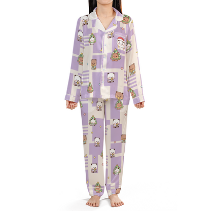 Bubu & Dudu Gingerbread Christmas Pajama Set – Santa Bubu Pocket
