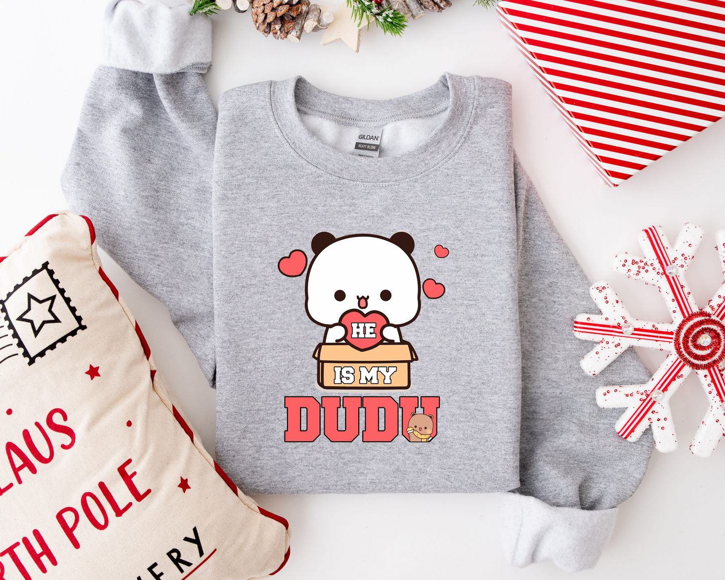 He Is My Dudu & She Is My Bubu Couple Sweatshirts | Matching His & Her Outfits