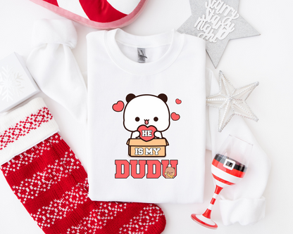 He Is My Dudu & She Is My Bubu Couple Sweatshirts | Matching His & Her Outfits