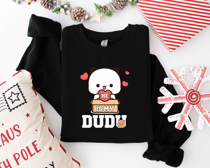 He Is My Dudu & She Is My Bubu Couple Sweatshirts | Matching His & Her Outfits