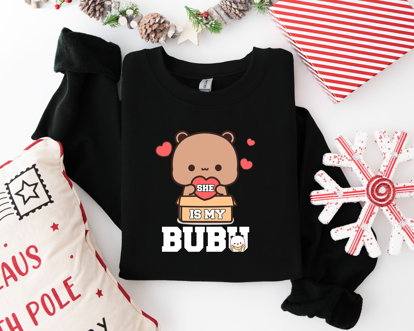 He Is My Dudu & She Is My Bubu Couple Sweatshirts | Matching His & Her Outfits
