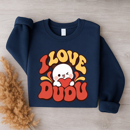 Bubu & Dudu Couple Sweatshirt – I Love Bubu I Love Dudu Retro Matching Set